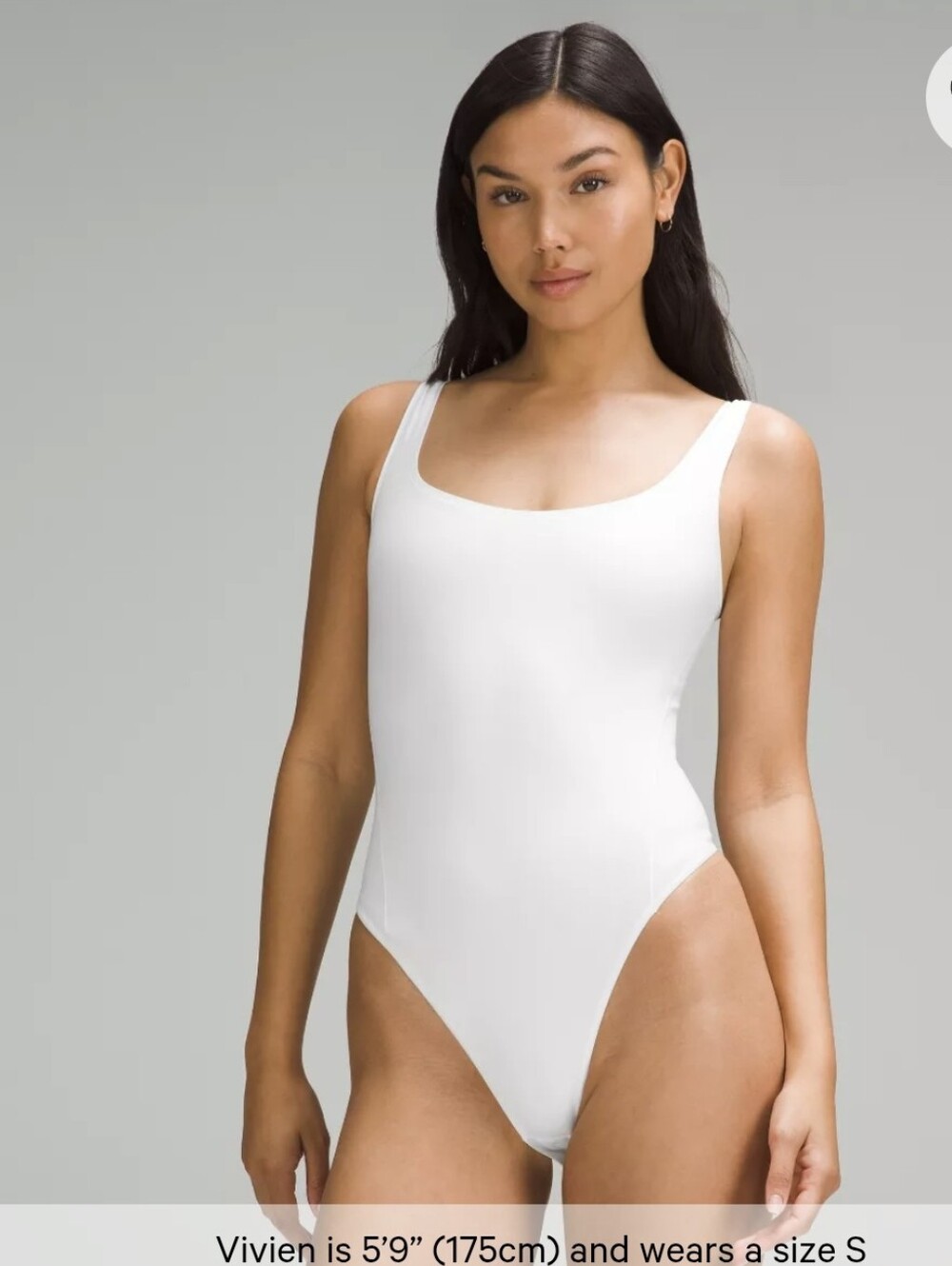 NWT Lululemon Nulu Square Neck Sleeveless White Bodysuit XS